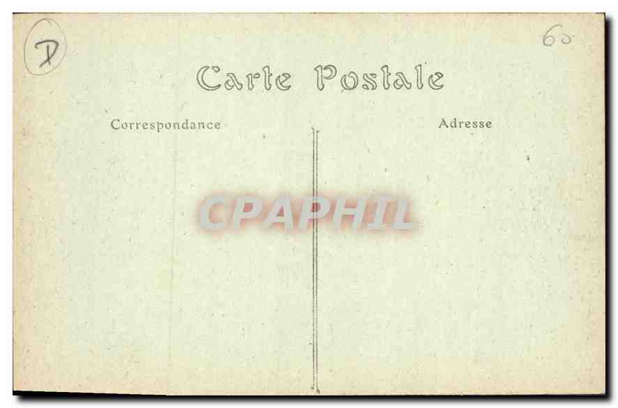 CPA Environs de Compiegne Thiescourt Tranchee Francaise face a la Ligne ennemie  — Rückseite