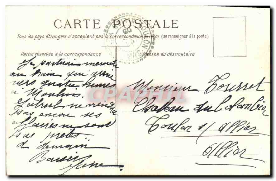 CPA Fantaisie Berger moutons  — Verso