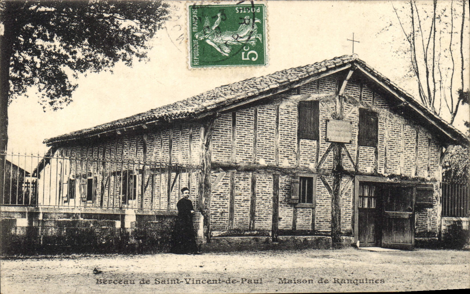 CPA Berceau de Saint Vincent de Paul Maison de Ranquines 