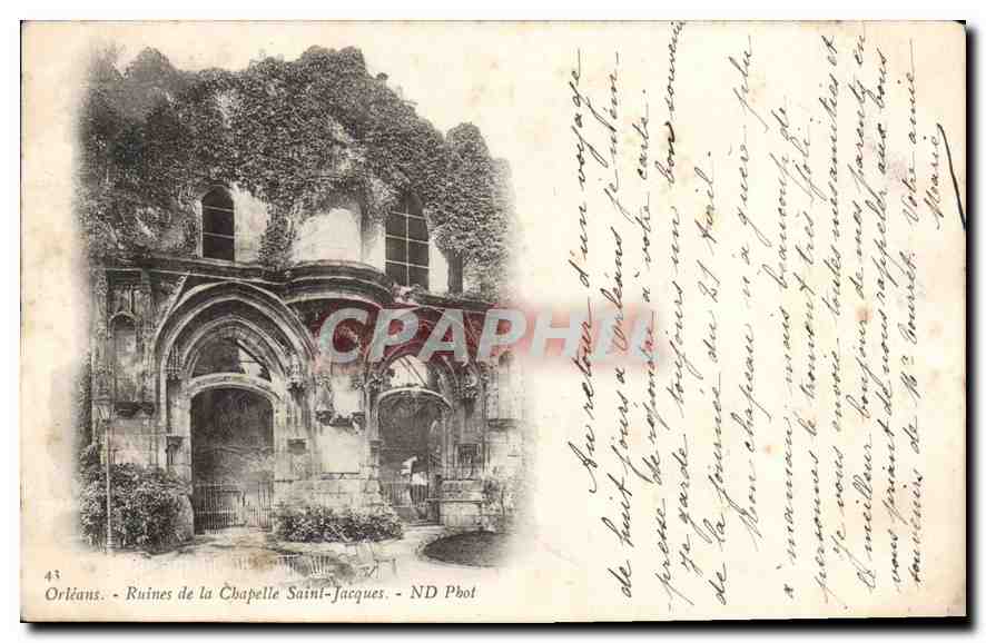 CPA Orleans Ruines de la Chapelle Saint Jacquess 