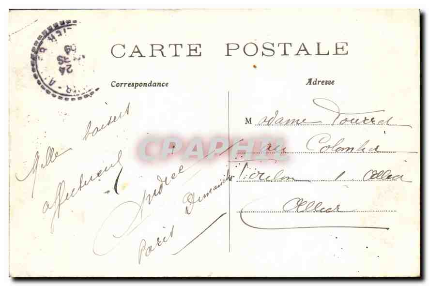 CPA Paris Notre Dame face Laterale  — Rückseite