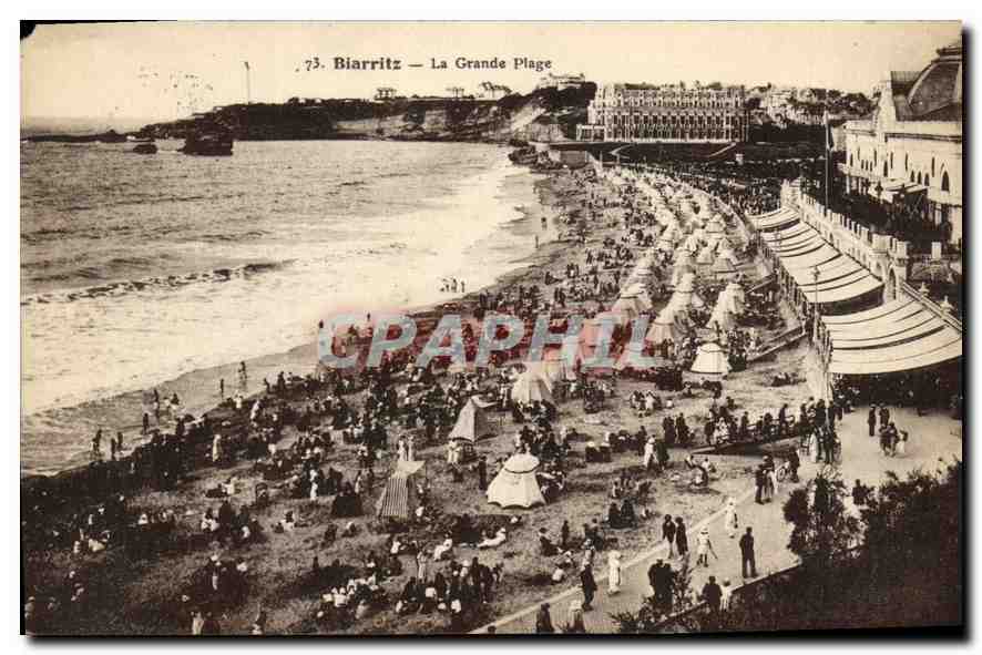 CPA Biarritz la Grande Plage 