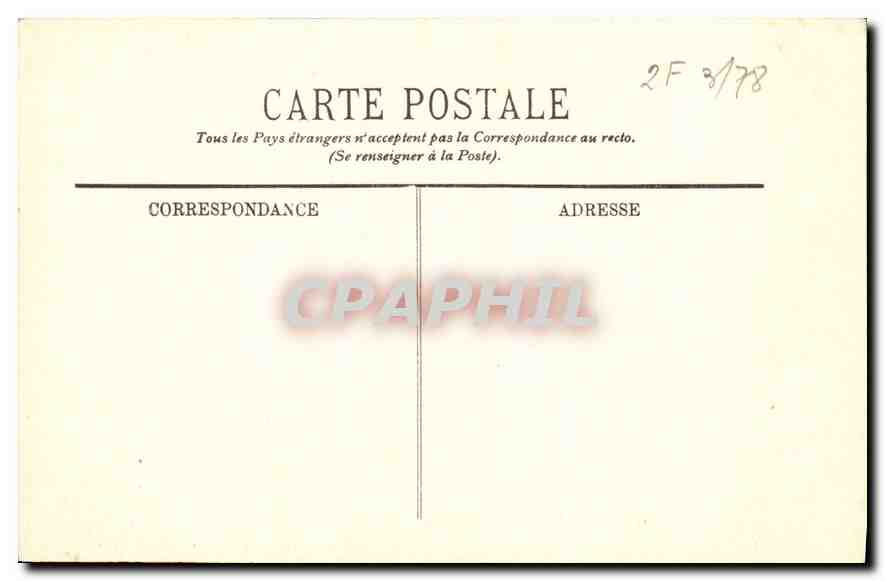 Fontainebleau — Le Fer à Cheval — LL. — n° 366 — Verso