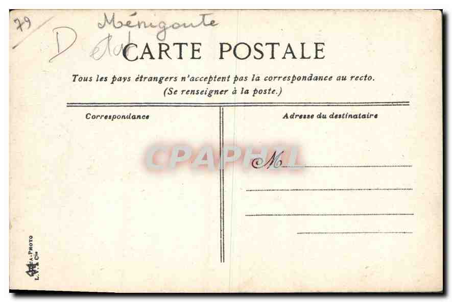 CPA Vue des Deux Sevres Menigoute — Rückseite