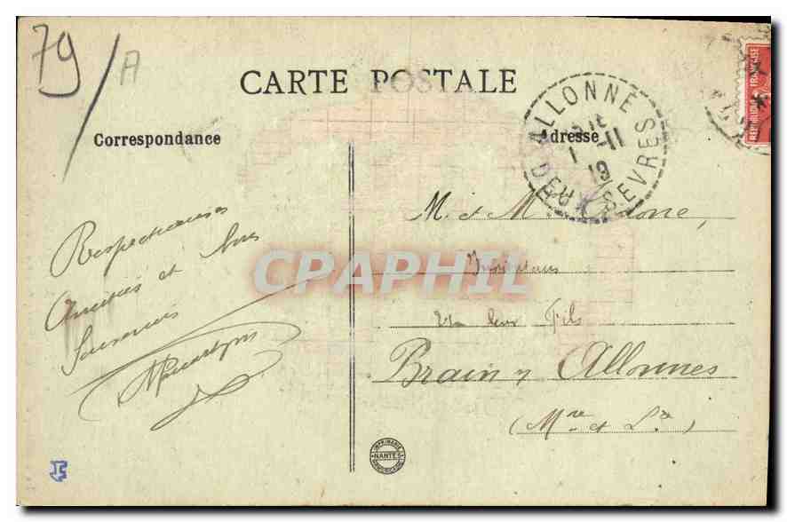 CPA Oiron D S le chateau Aile gauche Francois Ier Galerie Voutee XVI siecle  — Rückseite