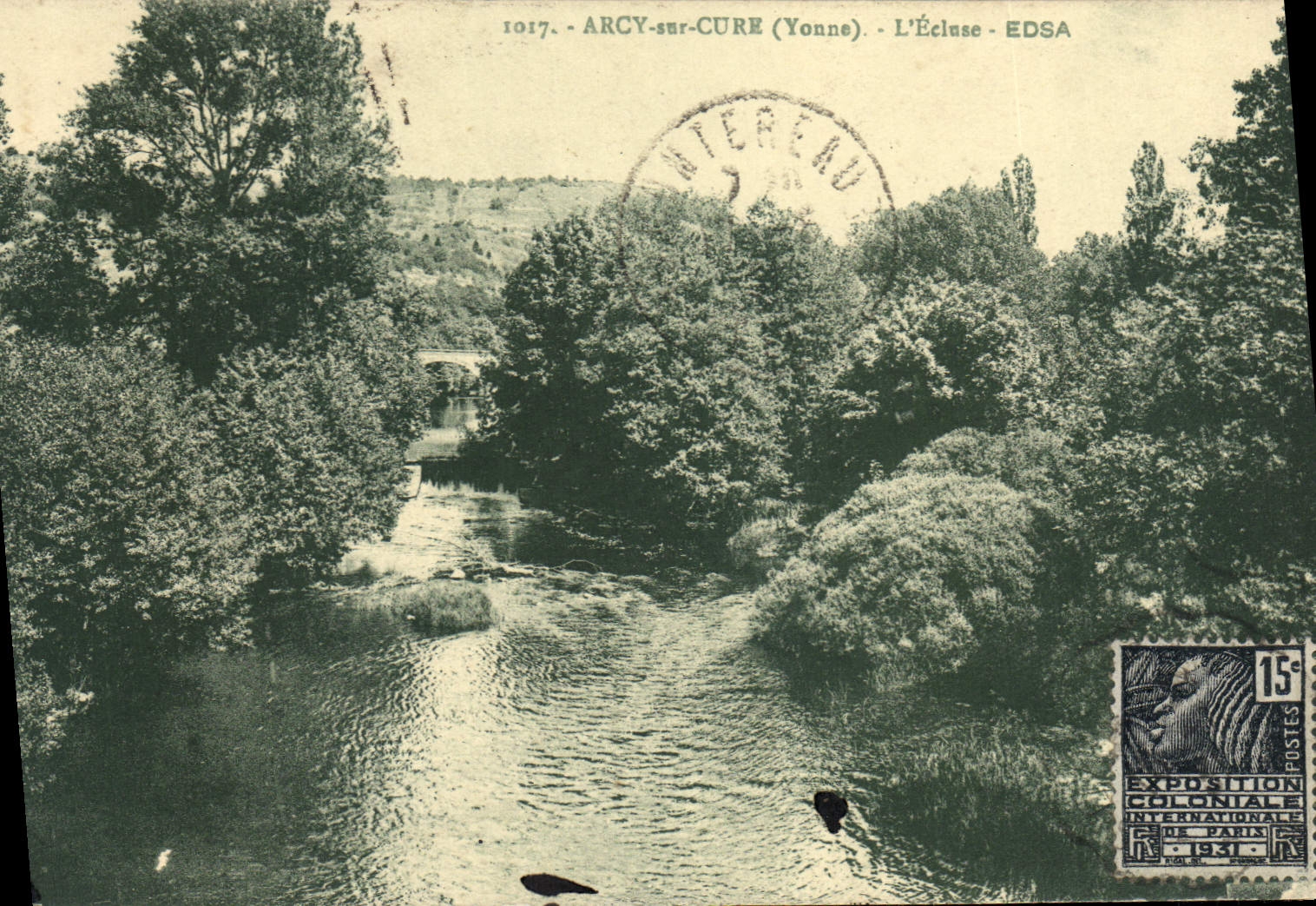 Arcy-sur-Cure (Yonne) — L'Écluse — Éditeur EDSA, n° 1017