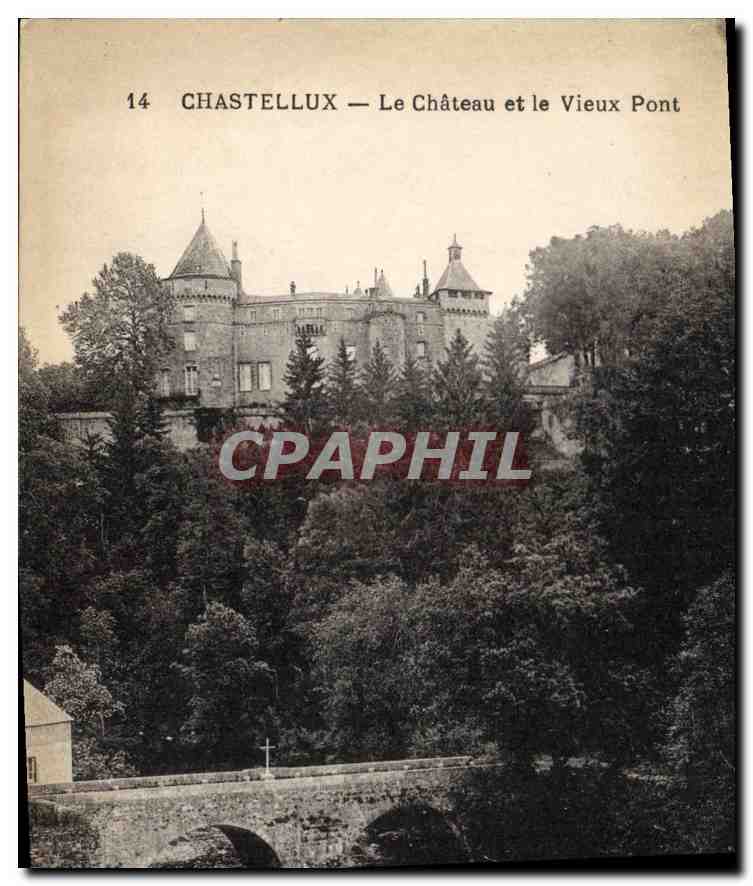 Chastellux — Le Château et le Vieux Pont — série 14