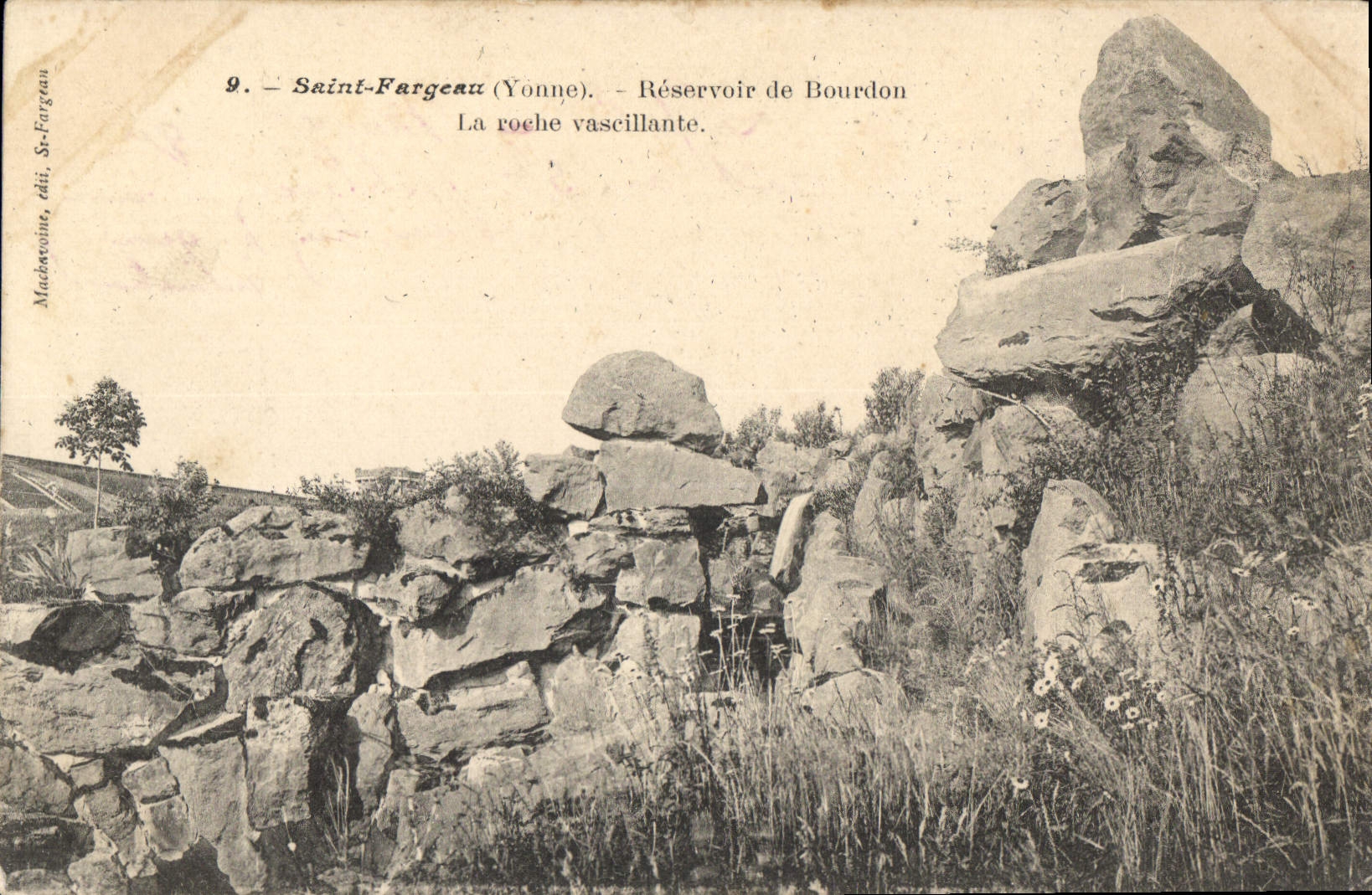 CPA Saint Fargeau Yonne Reservoir de Bourdon la roche Vascillante 