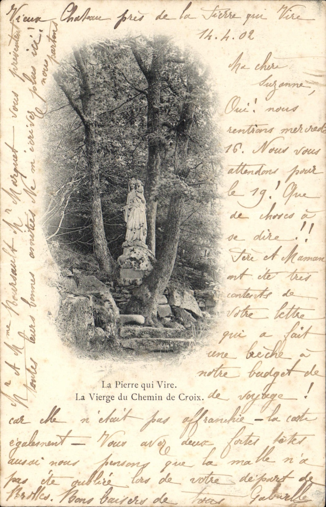 La Vierge du Chemin de Croix — La Pierre qui Vire — éditeur non identifié, n° de série non visible