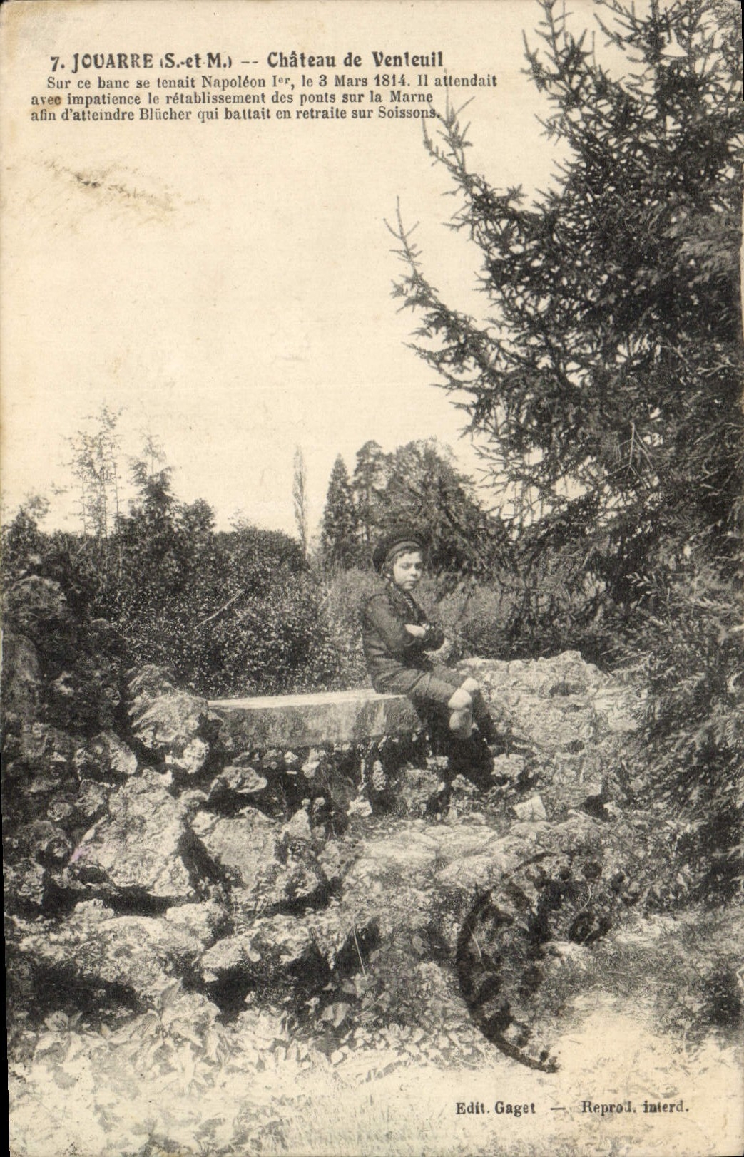 Jouarre (S.-et-M.) — Château de Venleuil — Napoléon Ier attendant Blücher en 1814 — Édit. Gagget