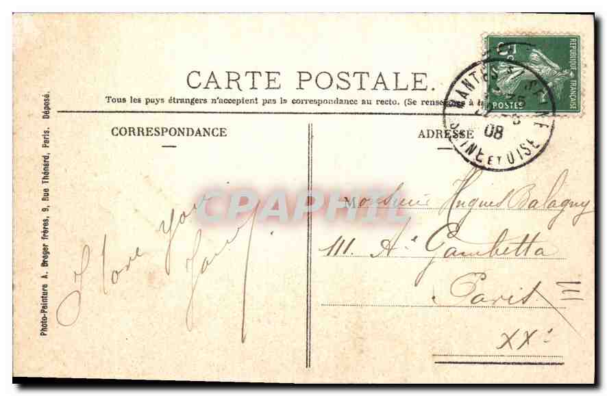 CPA Dennemont S et O la pointe de l'Ile en amont (carte toilée) — Rückseite