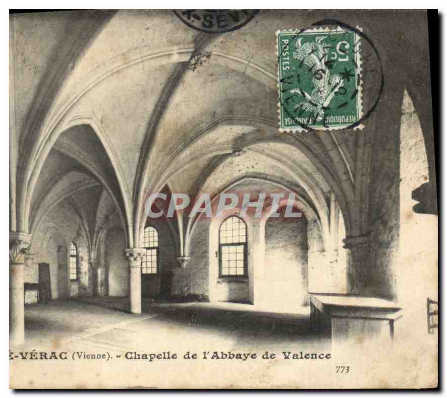 CPA Couhe Verac Vienne Chapelle de l'Abbaye de Valence 