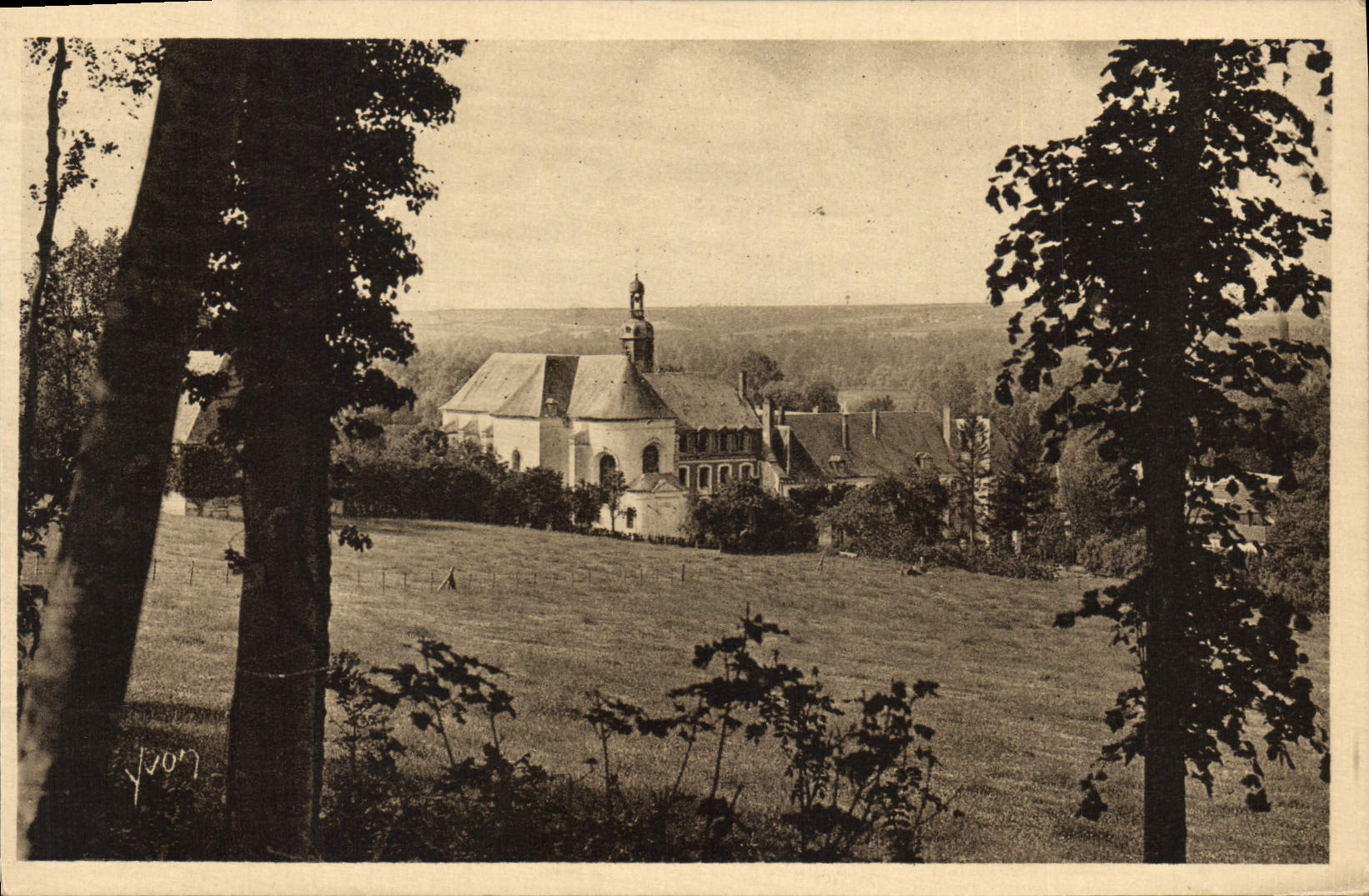 CPA Abbaye de Valloires Somme Monument Historique vue generale 