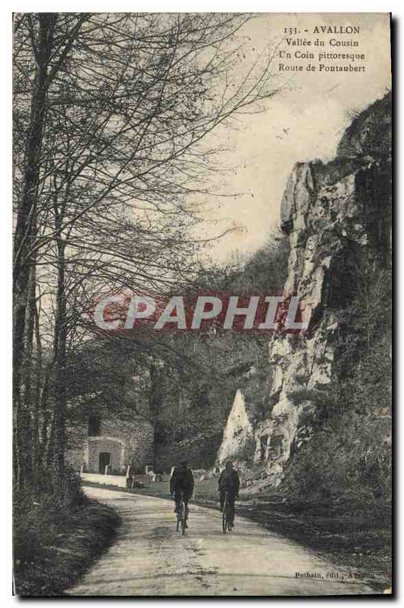 CPA Avallon Vallee du Cousin un coin pittoresque Route de Pontaubert 
