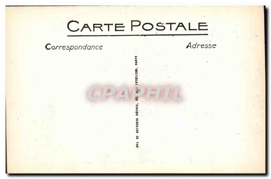 Vallée de la Cure — Vue sur le Château de Chastellux — Éditeur : A. et M. Lefèbvre, Paris — Verso