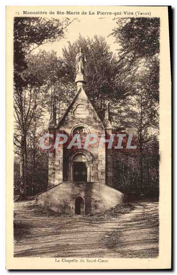 Kloster Ste-Marie de La Pierre-qui-Vire (Yonne) — Kapelle des Heiligen Herzens — Verlag Drucker P. Hase, Toulouse