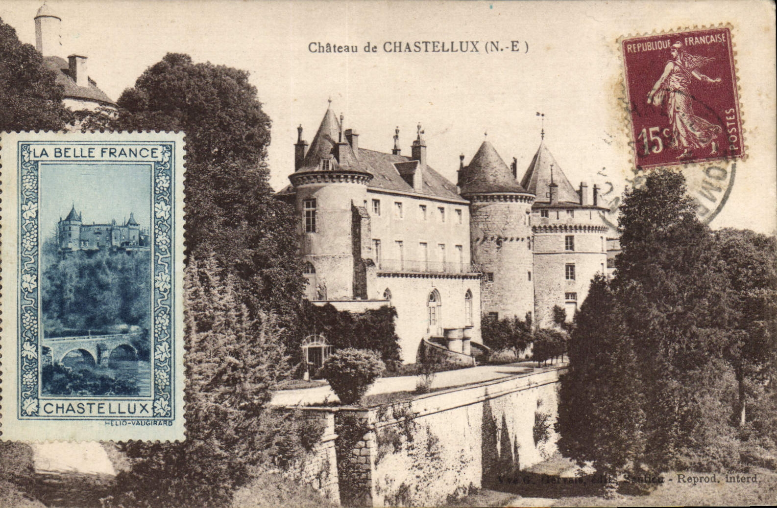 Château de Chastellux (N.-E.) — Hélio-Vadgikard — Reprod. Interd.