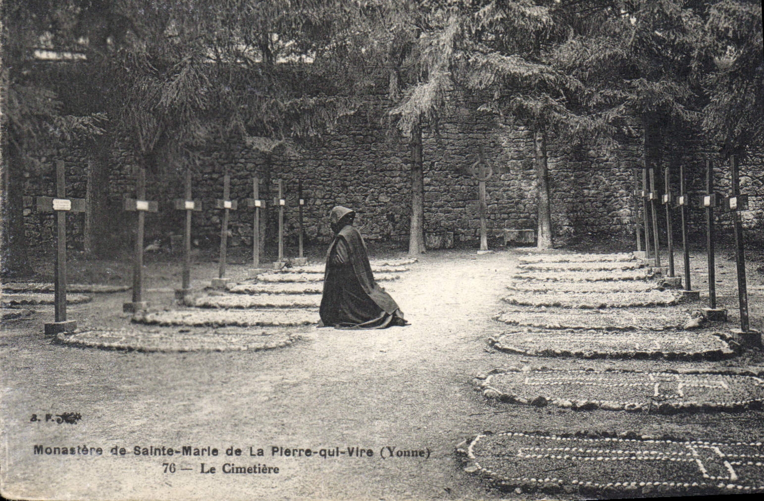 Monastère de Sainte-Marie de La Pierre-qui-Vire — Le Cimetière — A. P. DÉCHÉ