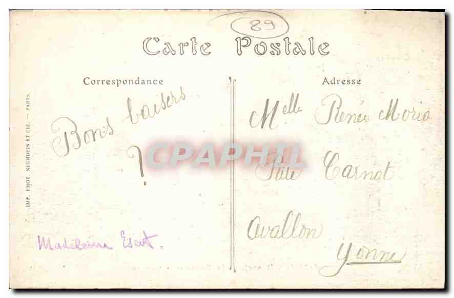 Châtellux (Yonne) — Le Viaduc et le Château — ND. Phot. — Verso
