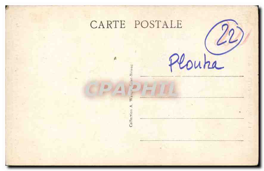 CPA La Bretagne Pittoresque Chapelle de Kermaria an Iskuit Danse macabre — Rückseite