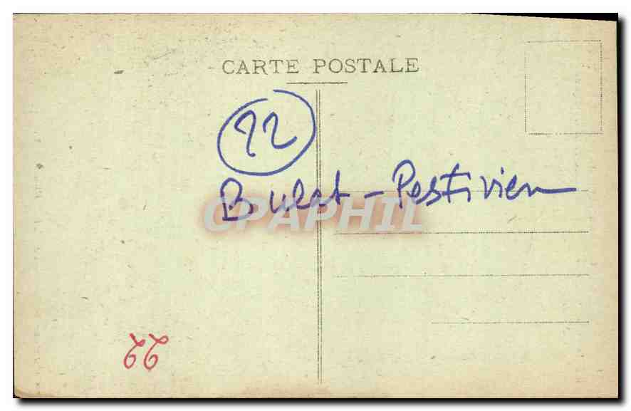 CPA Calvaire de Bulat Pestivien Mon Historique un des plus anciens existant  — Rückseite
