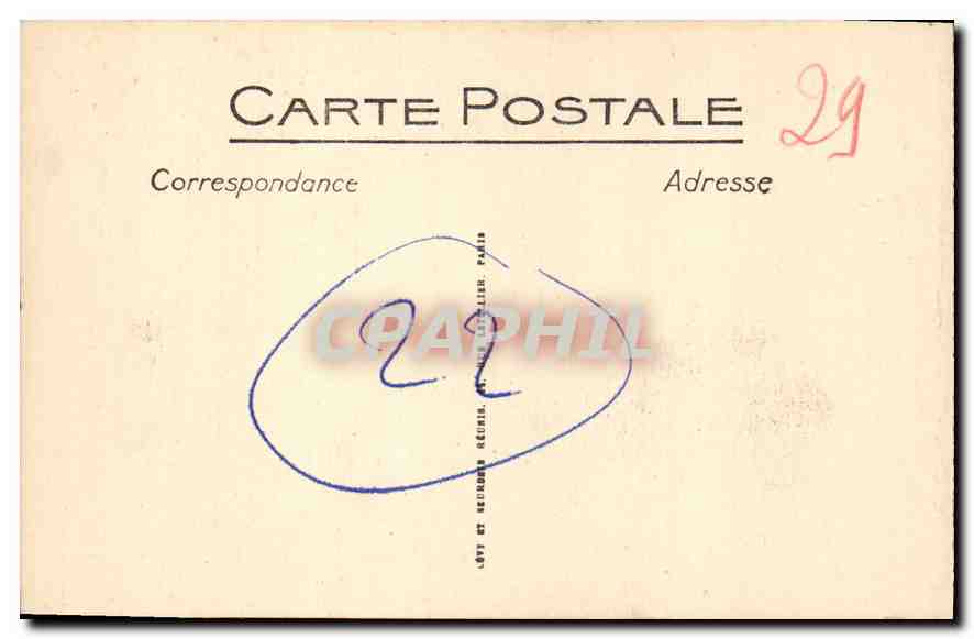 CPA Saint Brieuc la Cathedrale Saint Etienne et l'hotel de Ville  — Rückseite