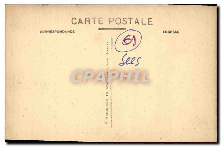 CPA Sees la Grande Porte de la Cathedrale et sa Grille en fer Forge  — Rückseite