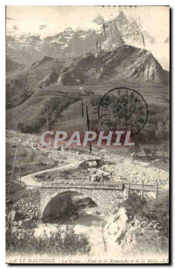 CPA Le Dauphine la Grave Pont de la Romanche et de la Meije 