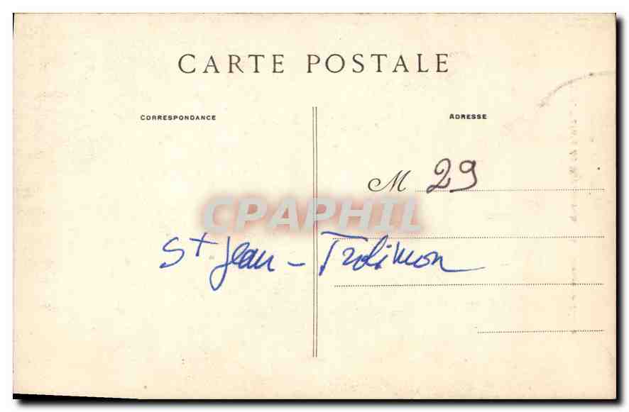 CPA Pointe de Penmarch le Calvaire de Tronaen  — Rückseite