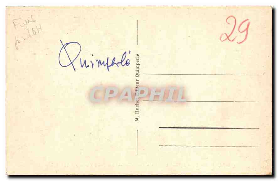 CPA Quimperle Eglise Ste Croix le Jube  — Rückseite