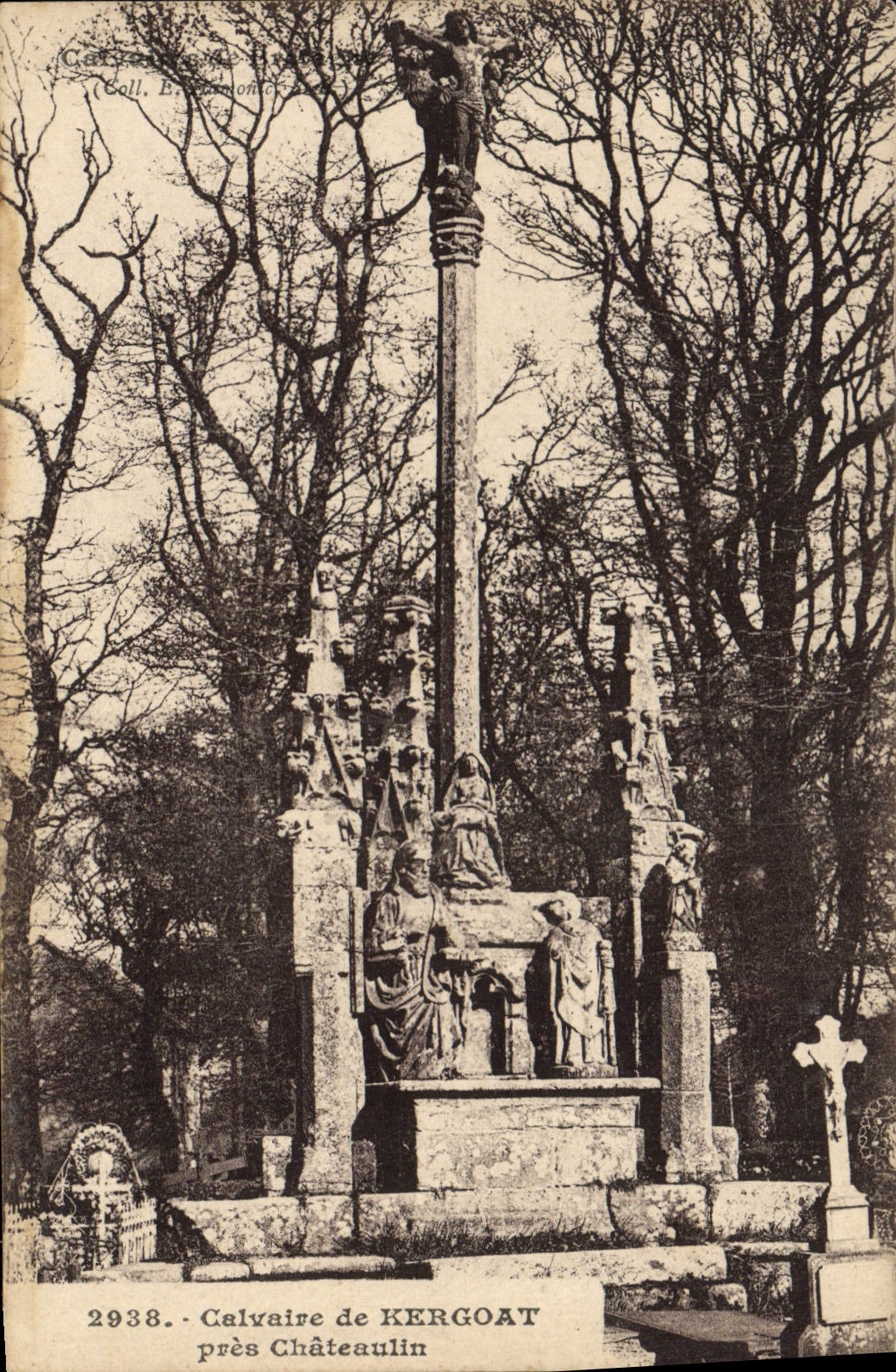 CPA Calvaire de Kergoat pres Chateaulin 