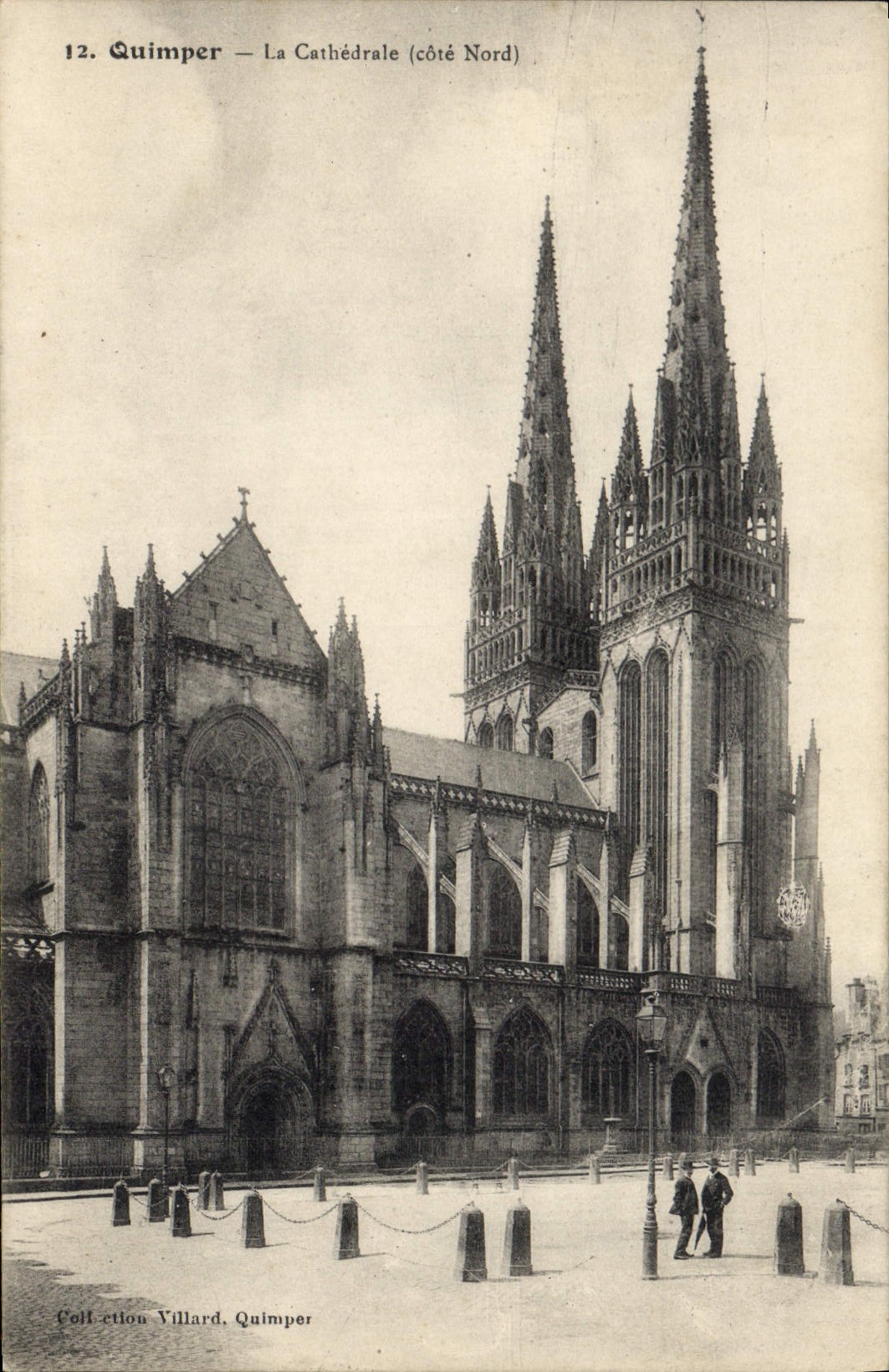 CPA Quimper la Cathedrale Cote Nord 