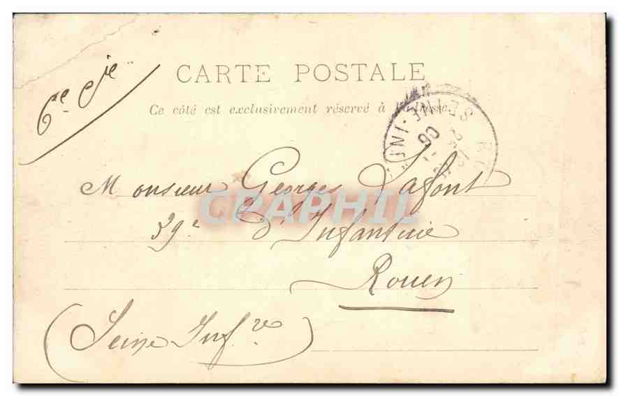 CPA Saint Germain en Laye la Mairie  — Verso