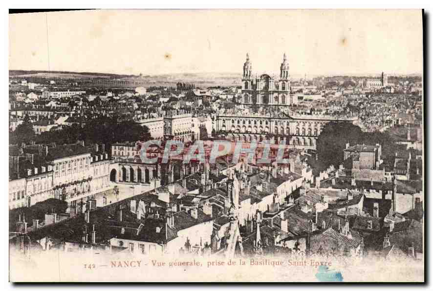 CPA Nancy vue generale prise de la Basilique Saint Epyre 