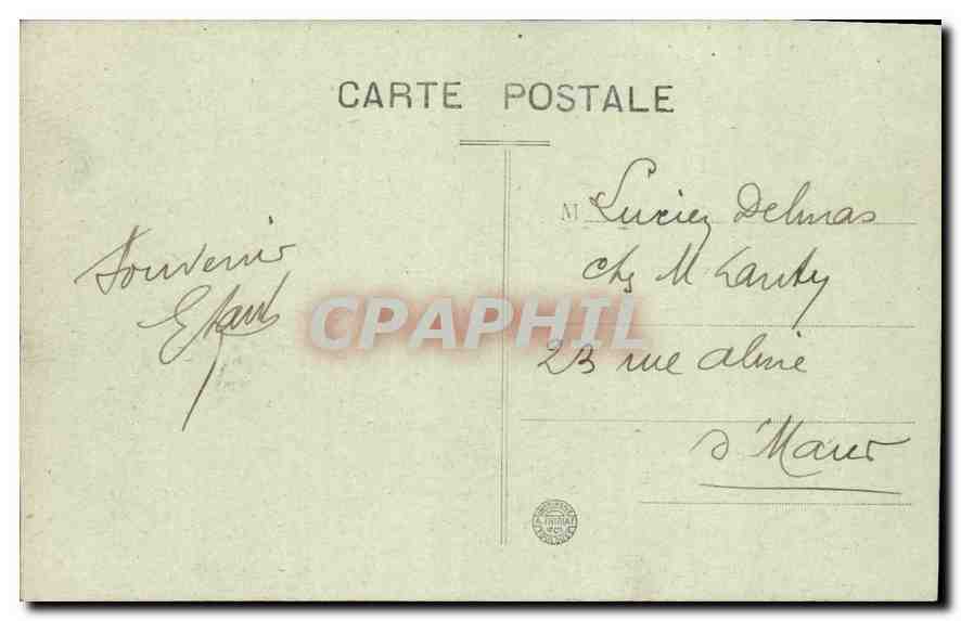 Mortain (Manche) — La Vallée de la Cance - Les Rochers — éditeur Asteur, n°4 — Rückseite