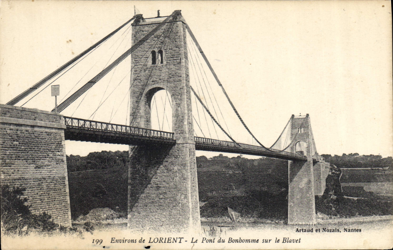 Environs de LORIENT — Le Pont du Bonhomme sur le Blavet — Artaud et Nozais, Nantes