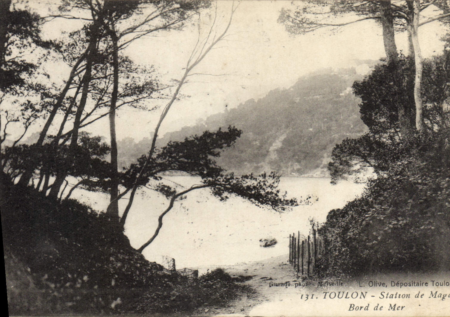 TOULON - Station de Mayol - Bord de Mer — L. Olive, Dépositaire Toulon, n°131
