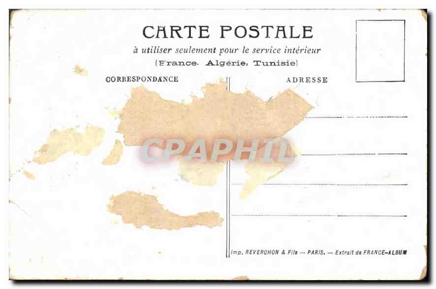 CPA Saint Saturnin Eglise XI siecle et Fontaine  — Rückseite