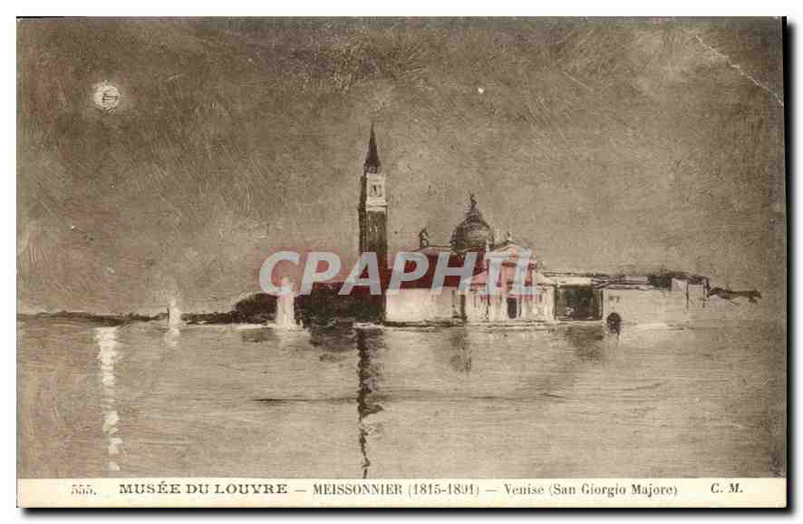 CPA Musee du Louvre Meissonnier 1815 1891 Venise San Giorgio Majore 