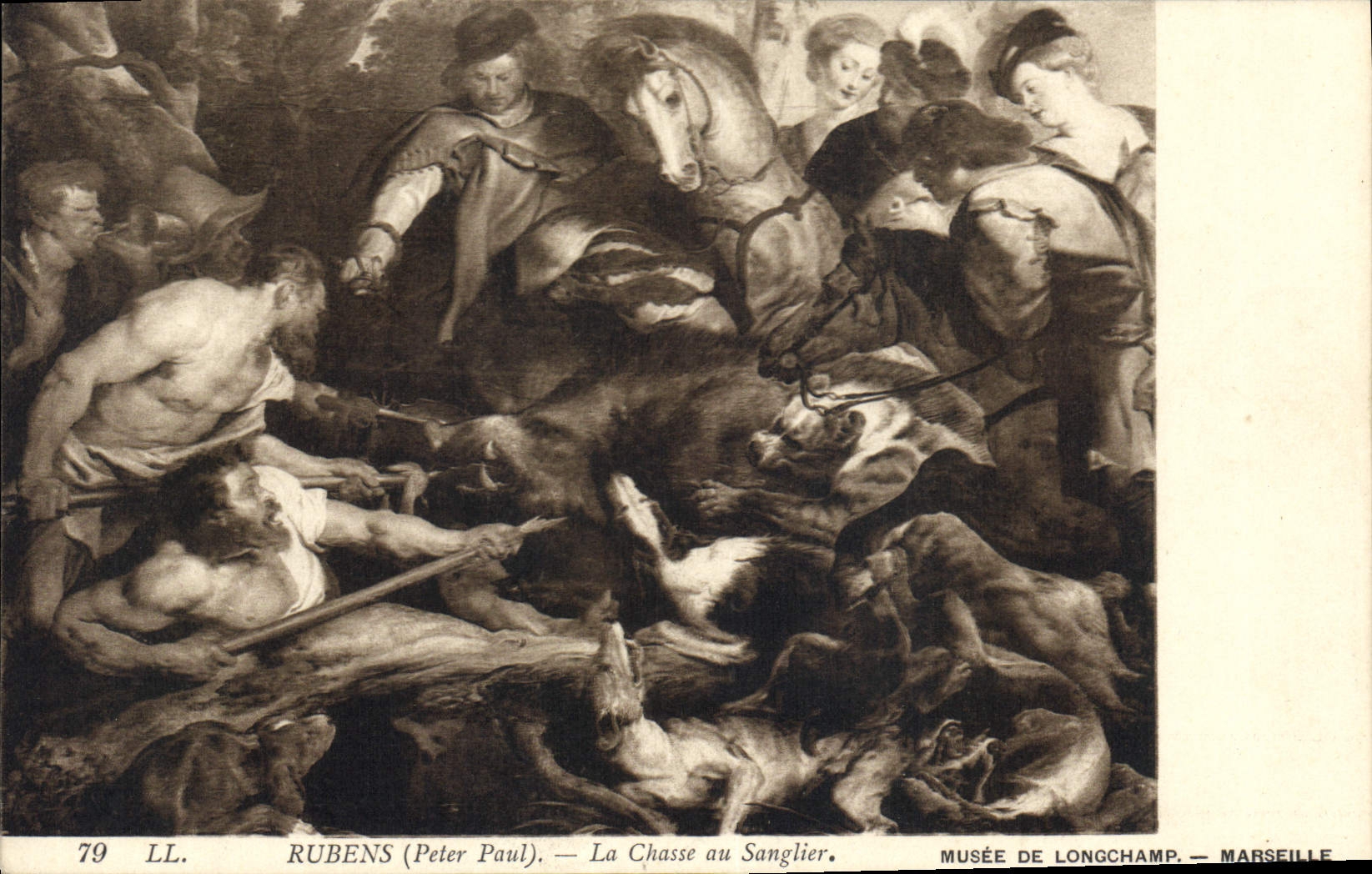 La Chasse au Sanglier — Rubens (Peter Paul) — Musée de Longchamp, Marseille