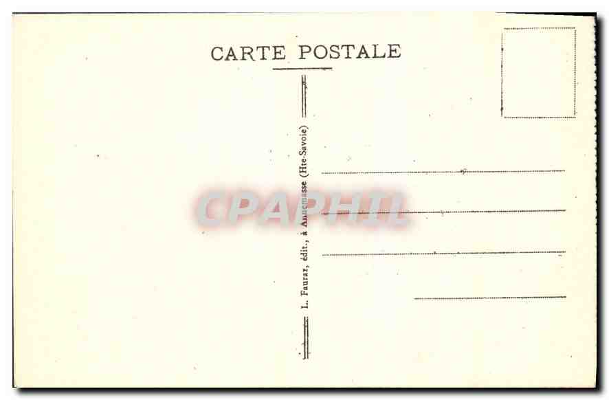 CPA La Savoie Les Gohose du Fier Environs d'Annecy Les Galeries  — Rückseite
