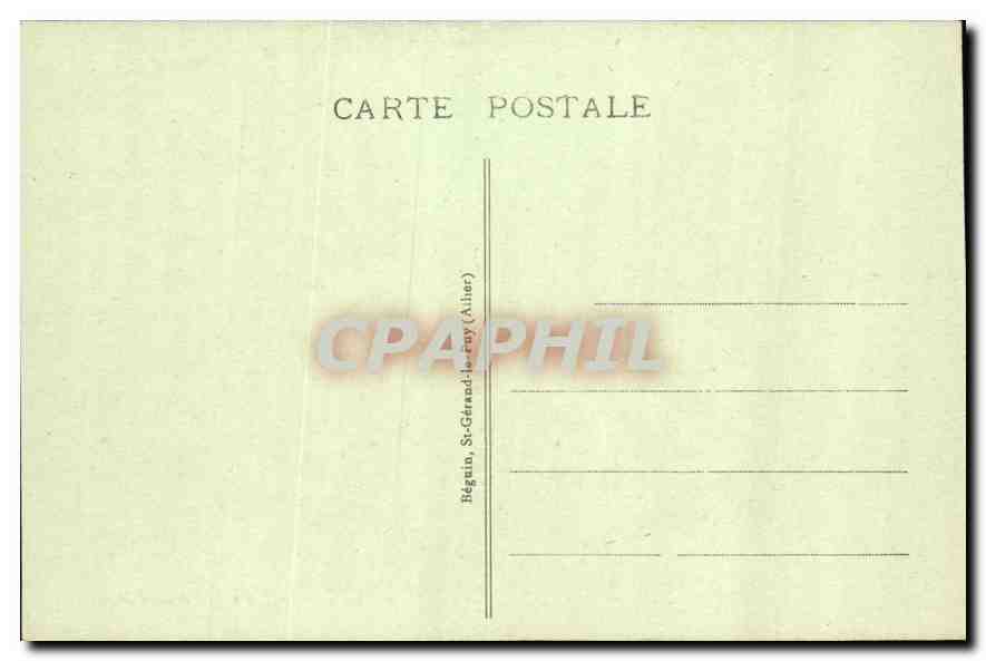 CPA Lyon La place Bellecour et Fourviere  — Verso