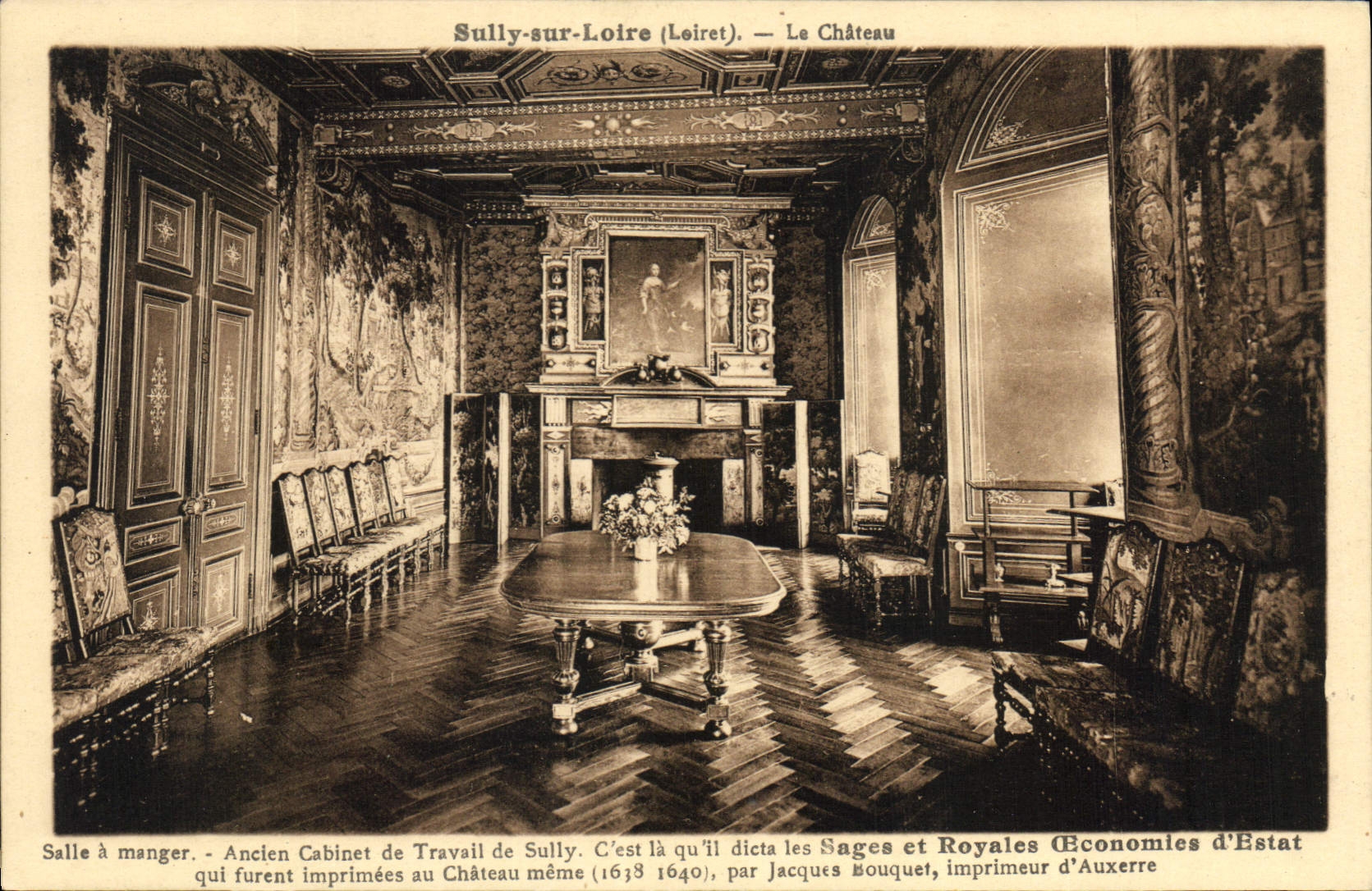 Sully-sur-Loire (Loiret) — Le Château — Salle à manger, ancien cabinet de travail de Sully