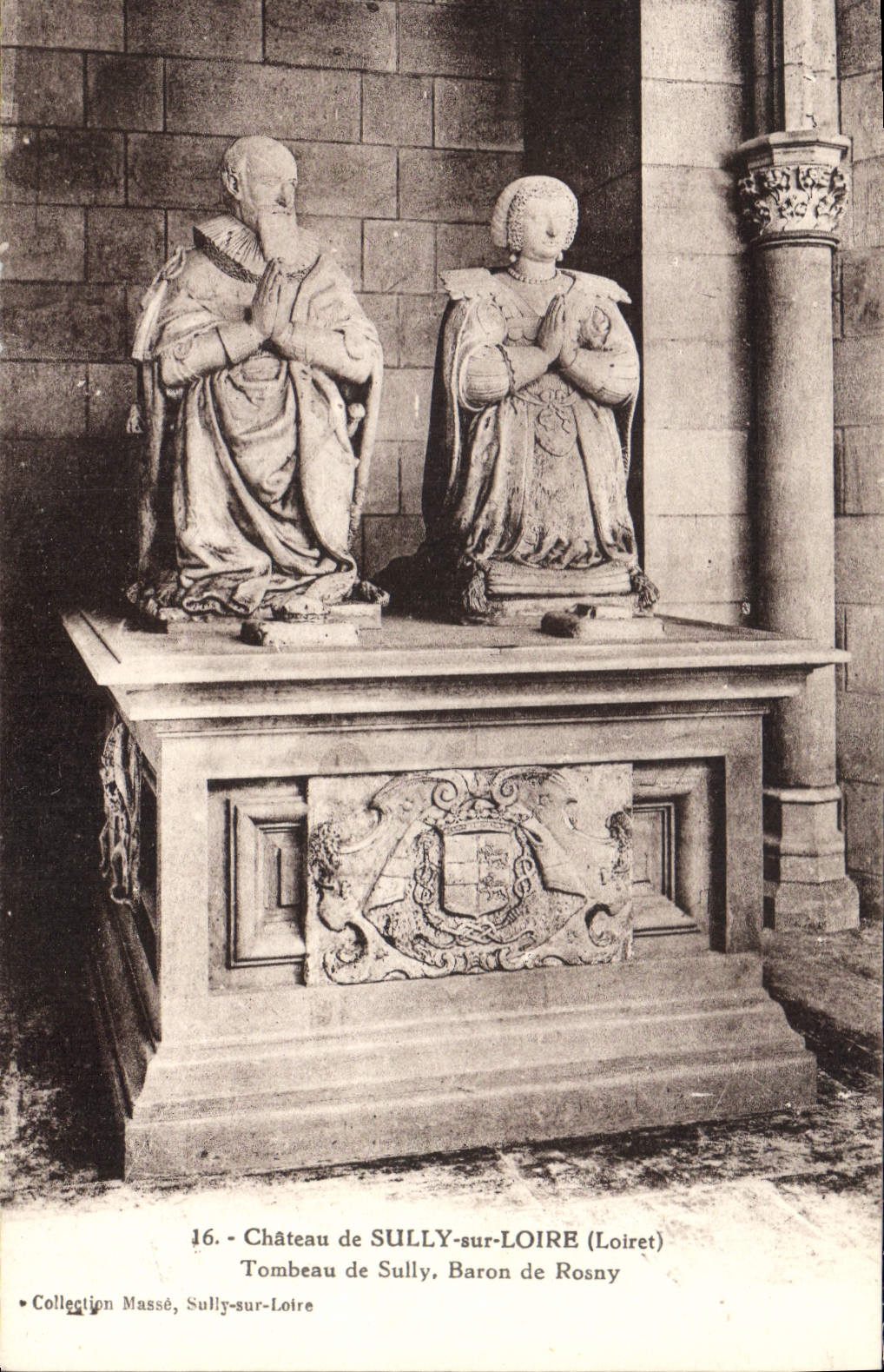 CPA Chateau de Sully sur Loire Loiret Tombeau de Sully Baron de Rosny 