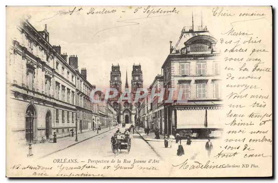 CPA Orleans Perspective de la Rue Jeanne d'Arc 