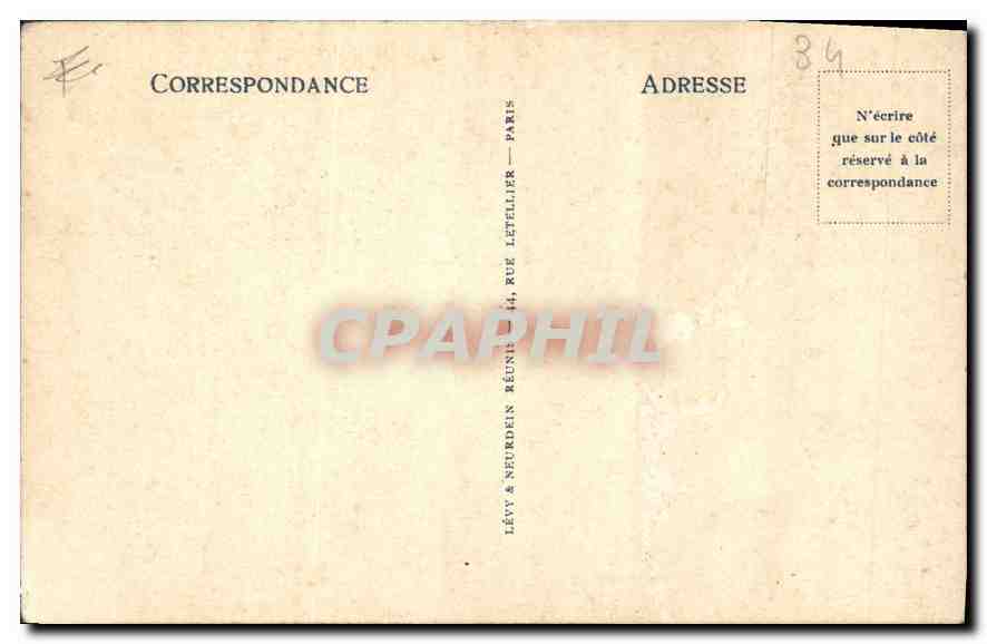 CPA Beaulieu Boulevard Gordon Benneti  — Verso