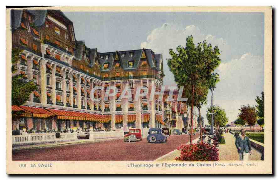 CPA La Baule L'Hermitage et l'Esplanade du Casino 
