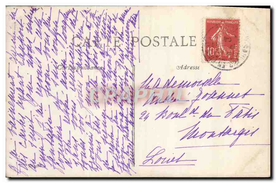 CPA Fantaisie Femme — Verso