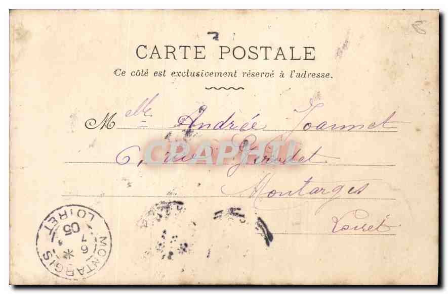 CPA Le gouter Femme — Verso