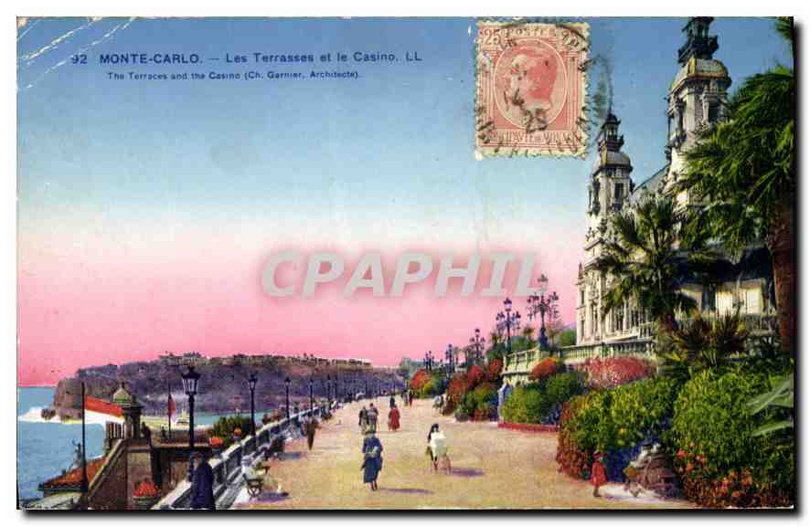 Monte-Carlo — Les Terrasses et le Casino — Ch. Garnier, Architecte